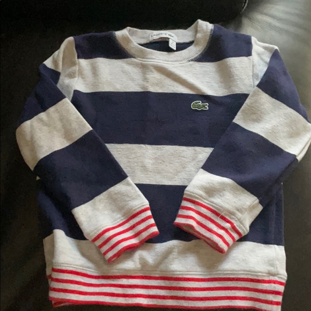 Lacoste Striped Sweatshirt 3 Boys